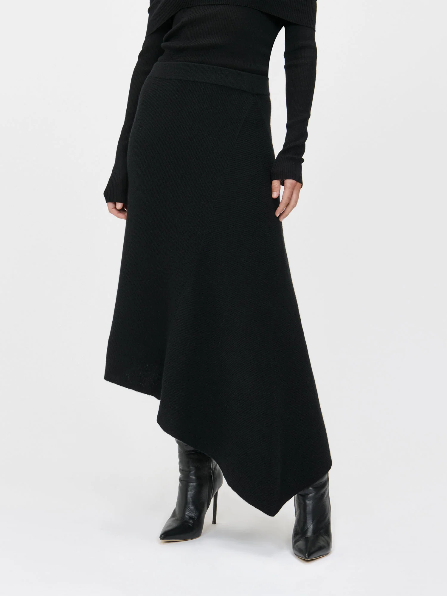 ASYMMETRIC KNIT SKIRT - Image 9