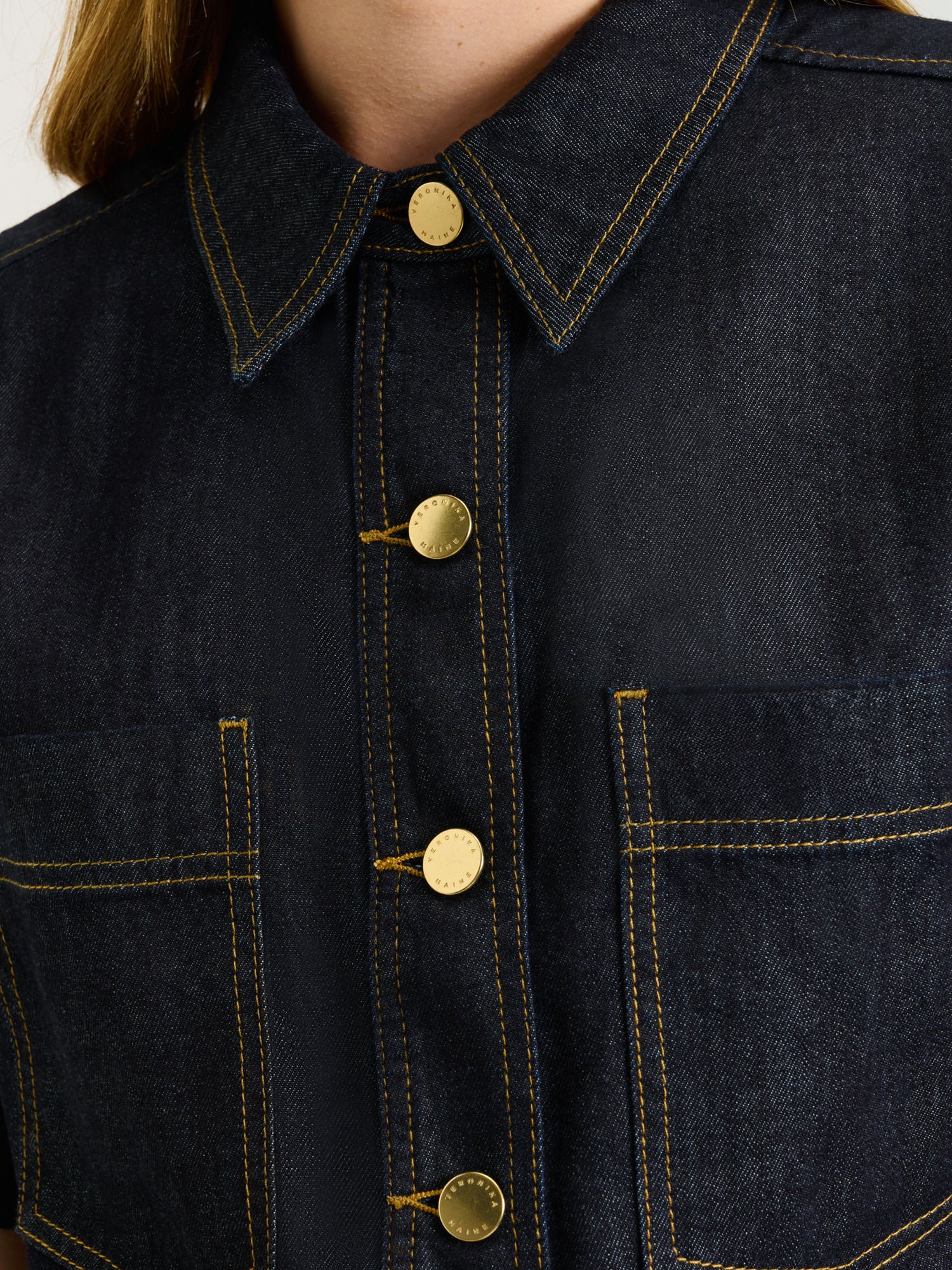 COTTON LYOCELL DENIM SHIRT - Image 3