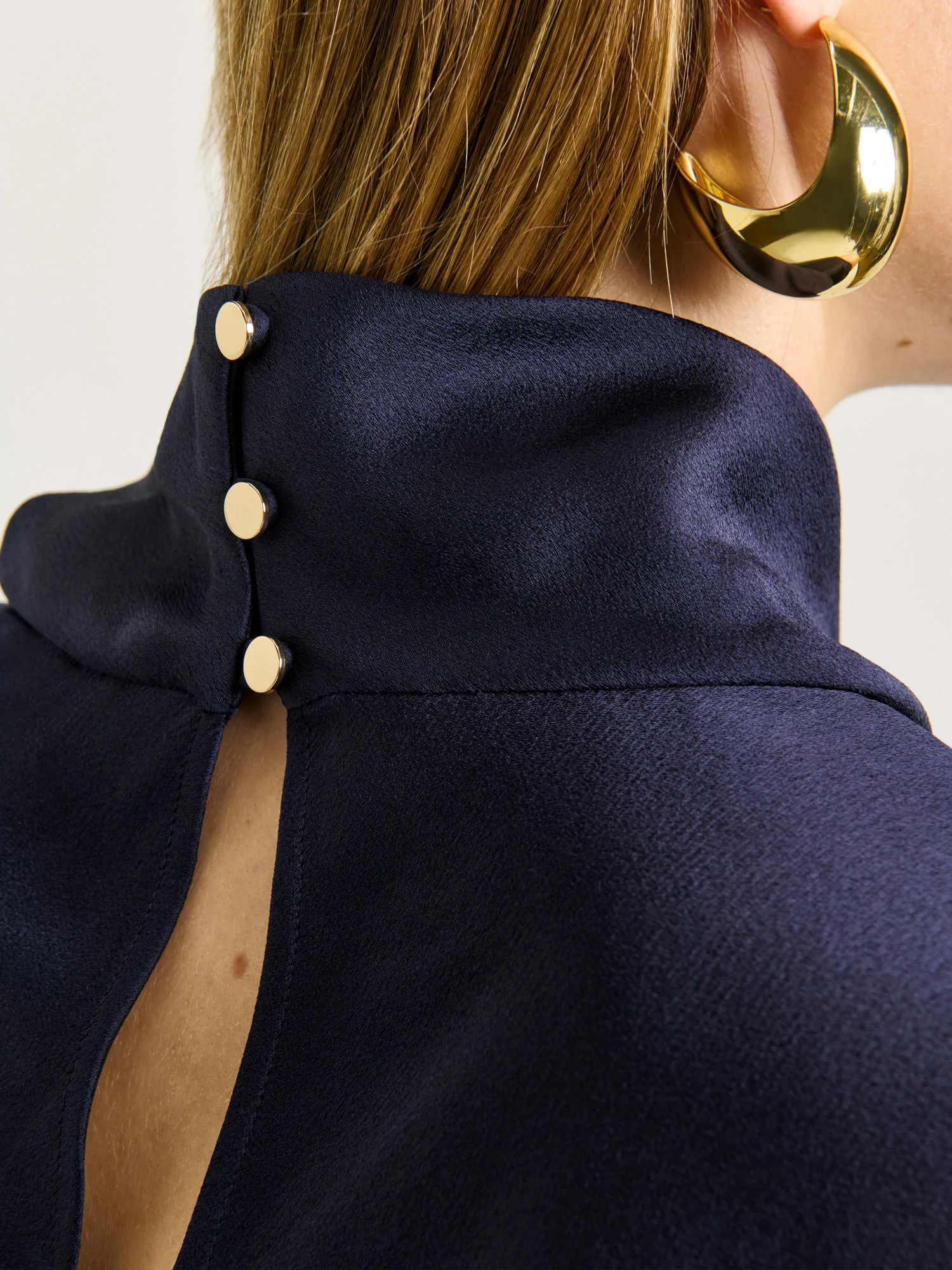 CREPE BACK SATIN HALTER MAXI DRESS - Image 3