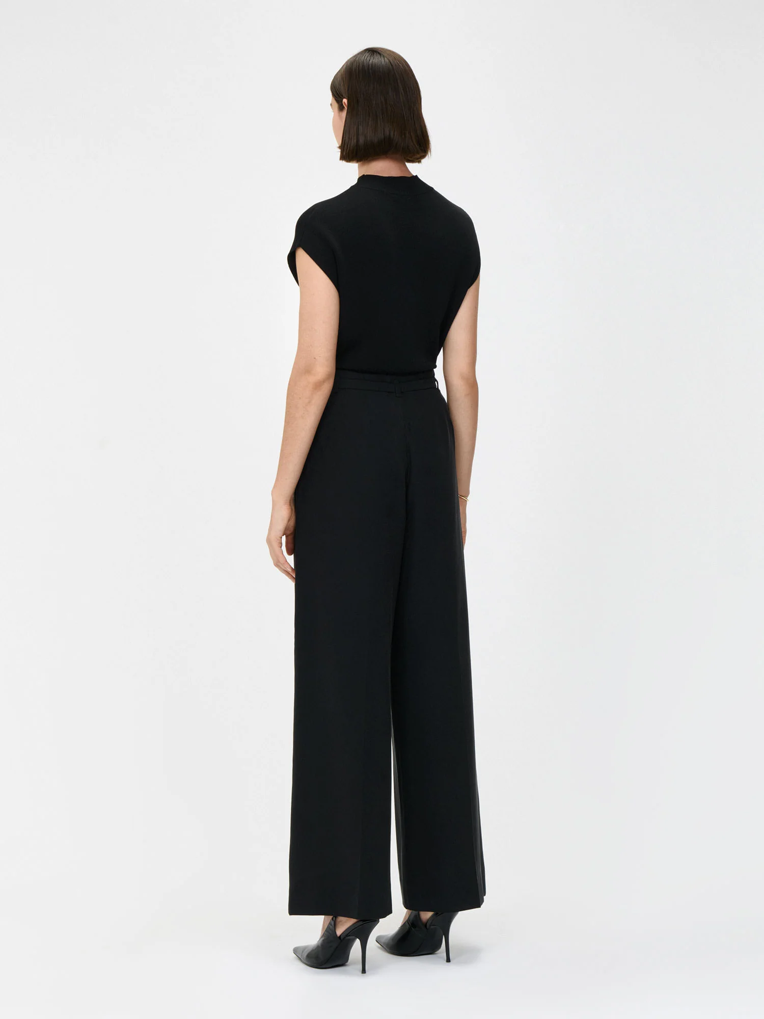 DRAPEY ECOVERO VISCOSE BELTED PANT - Image 6