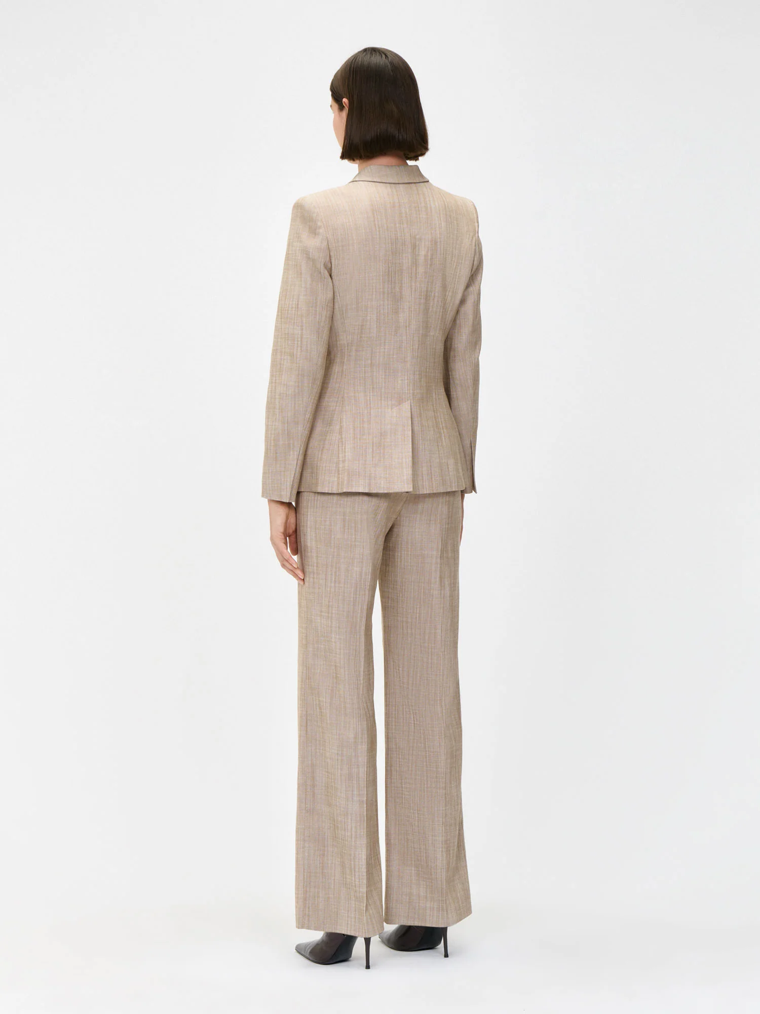 EUROPEAN MELANGE STRAIGHT LEG PANTS - Image 3