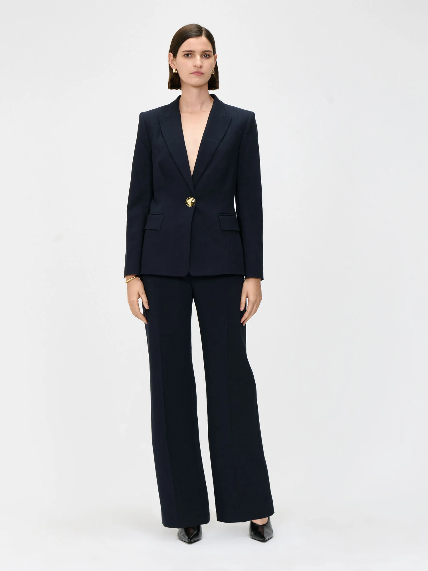 EUROPEAN MELANGE STRAIGHT LEG PANTS - Image 6