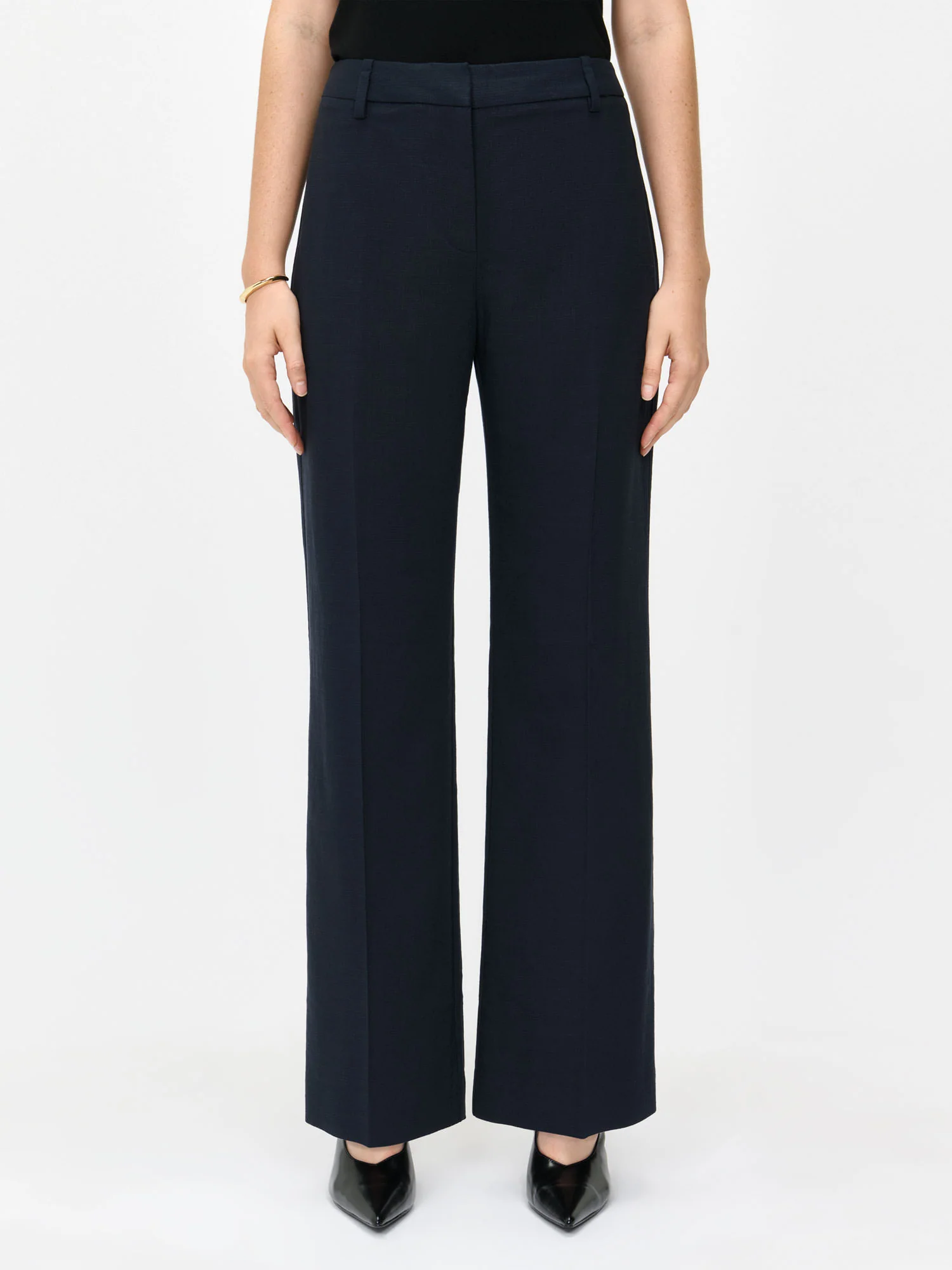EUROPEAN MELANGE STRAIGHT LEG PANTS - Image 7