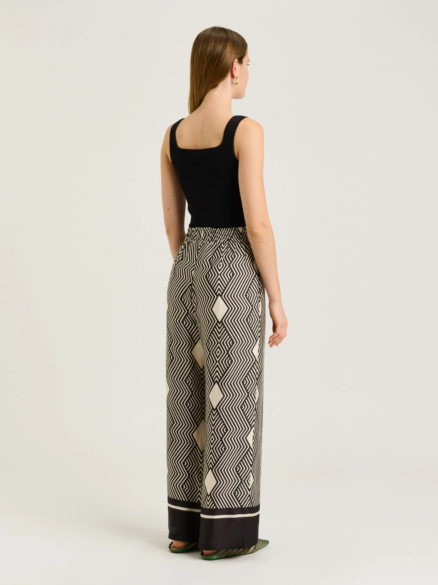 GEO TILE BORDER WIDE LEG PANT - Image 4