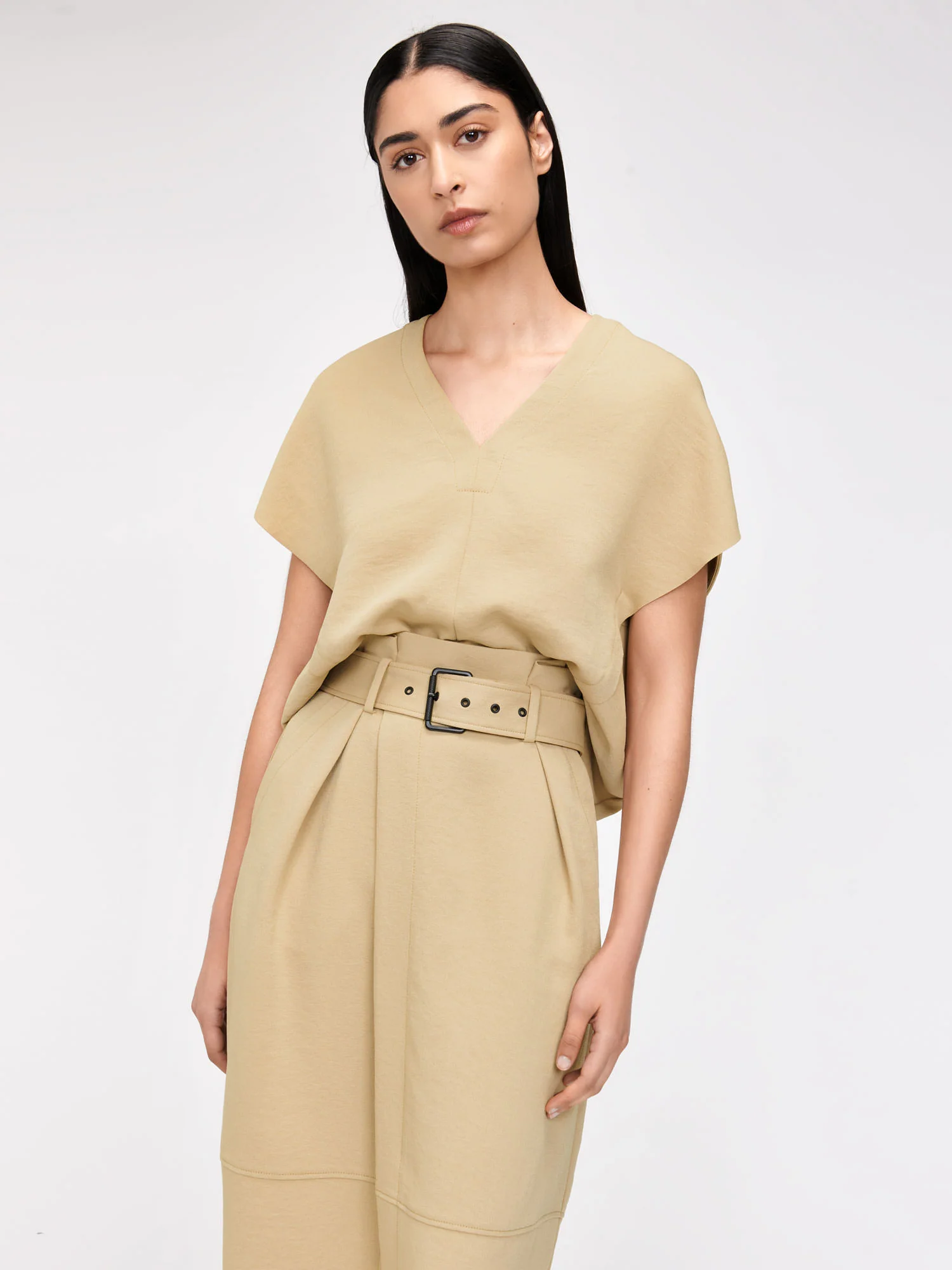 GRAINY TWILL COCOON TOP - Image 3