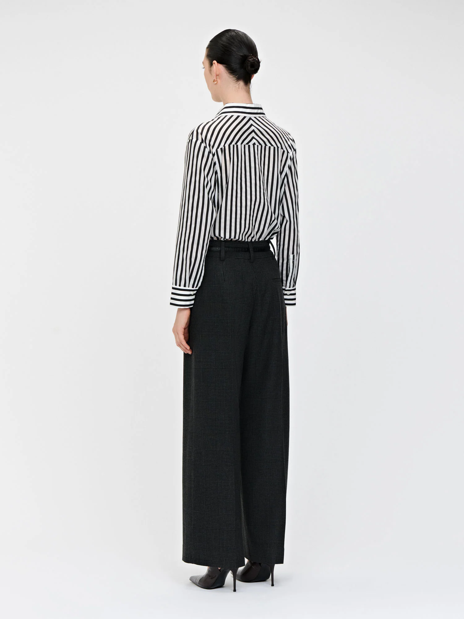HOUNDSTOOTH CHECK WIDE LEG PANT - Image 3