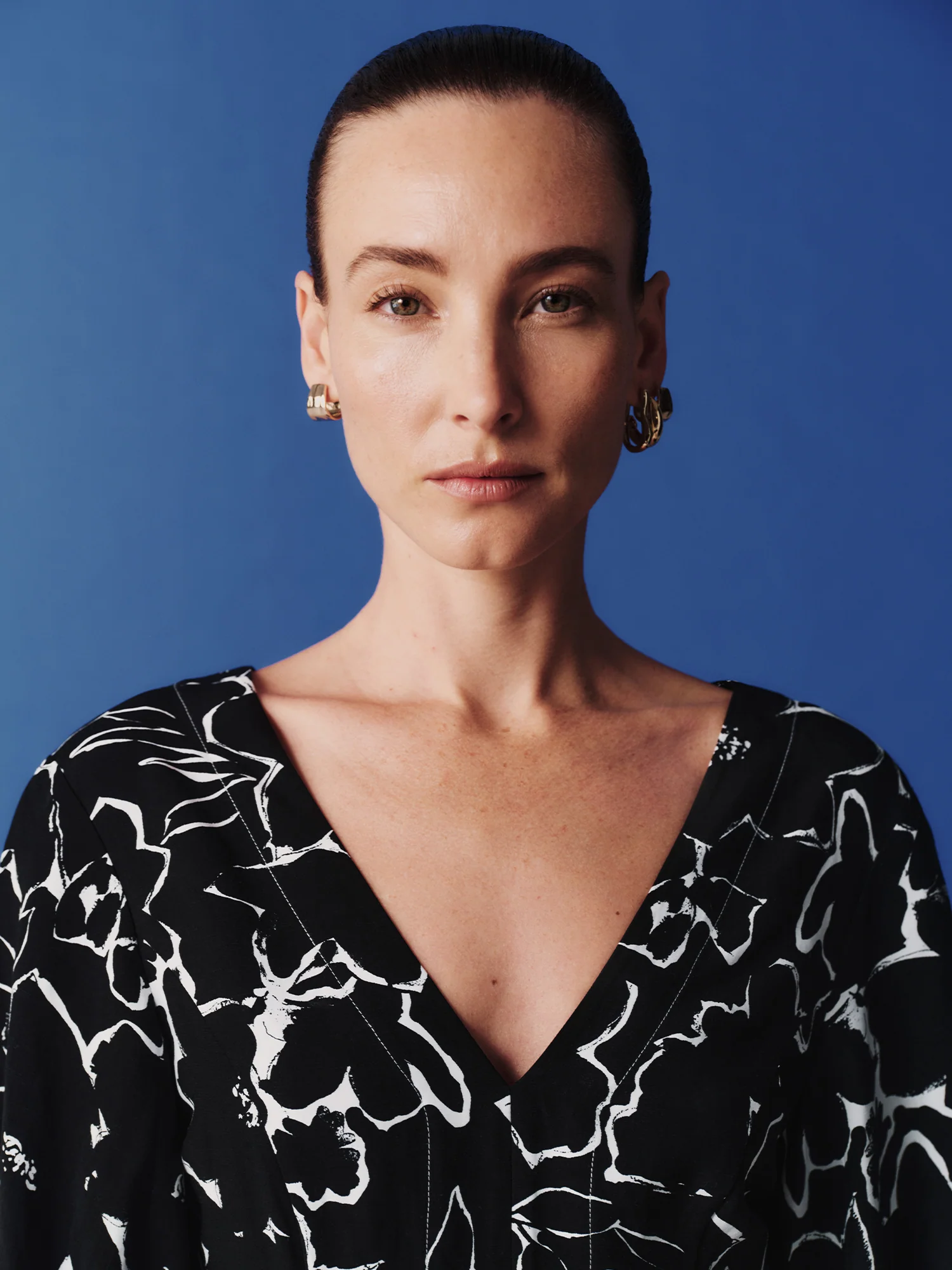 MONOCHROME BLOOMS MIDI DRESS - Image 6