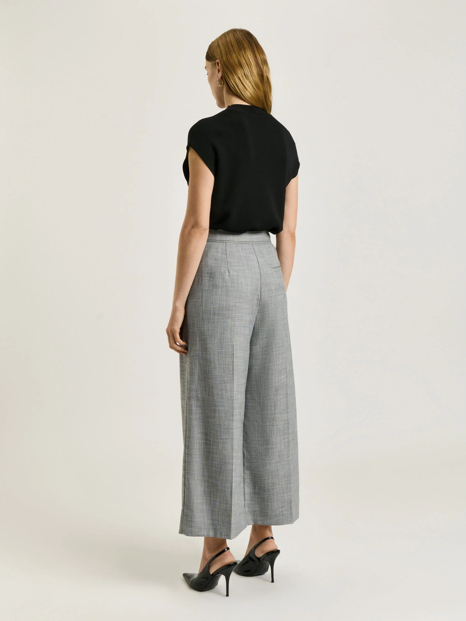 MONOCHROME TWILL CROPPED PANT - Image 3